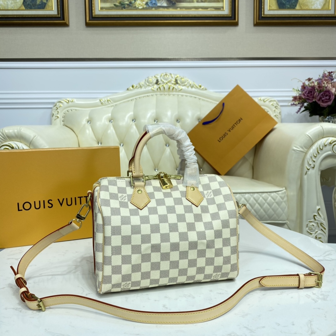 Louis Vuitton SPEEDY BANDOULIERE 25 Damier Ebene Handbag N41374